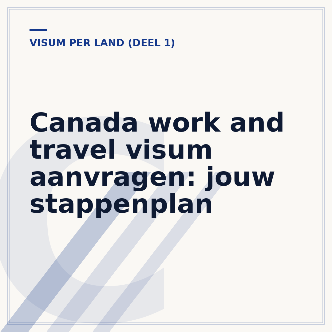 Canada work and travel visum aanvragen: jouw stappenplan