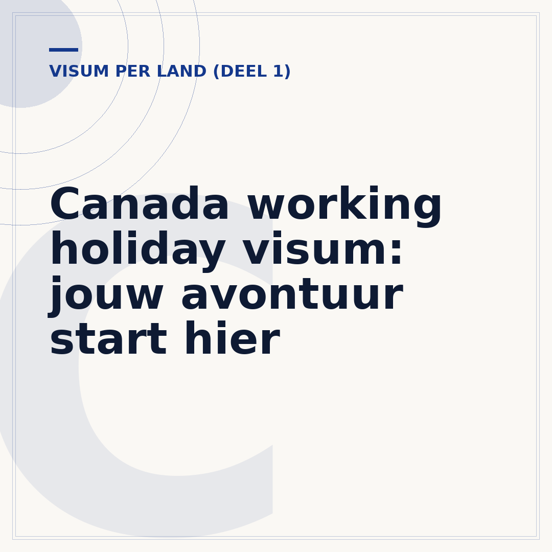 Canada working holiday visum: jouw avontuur start hier