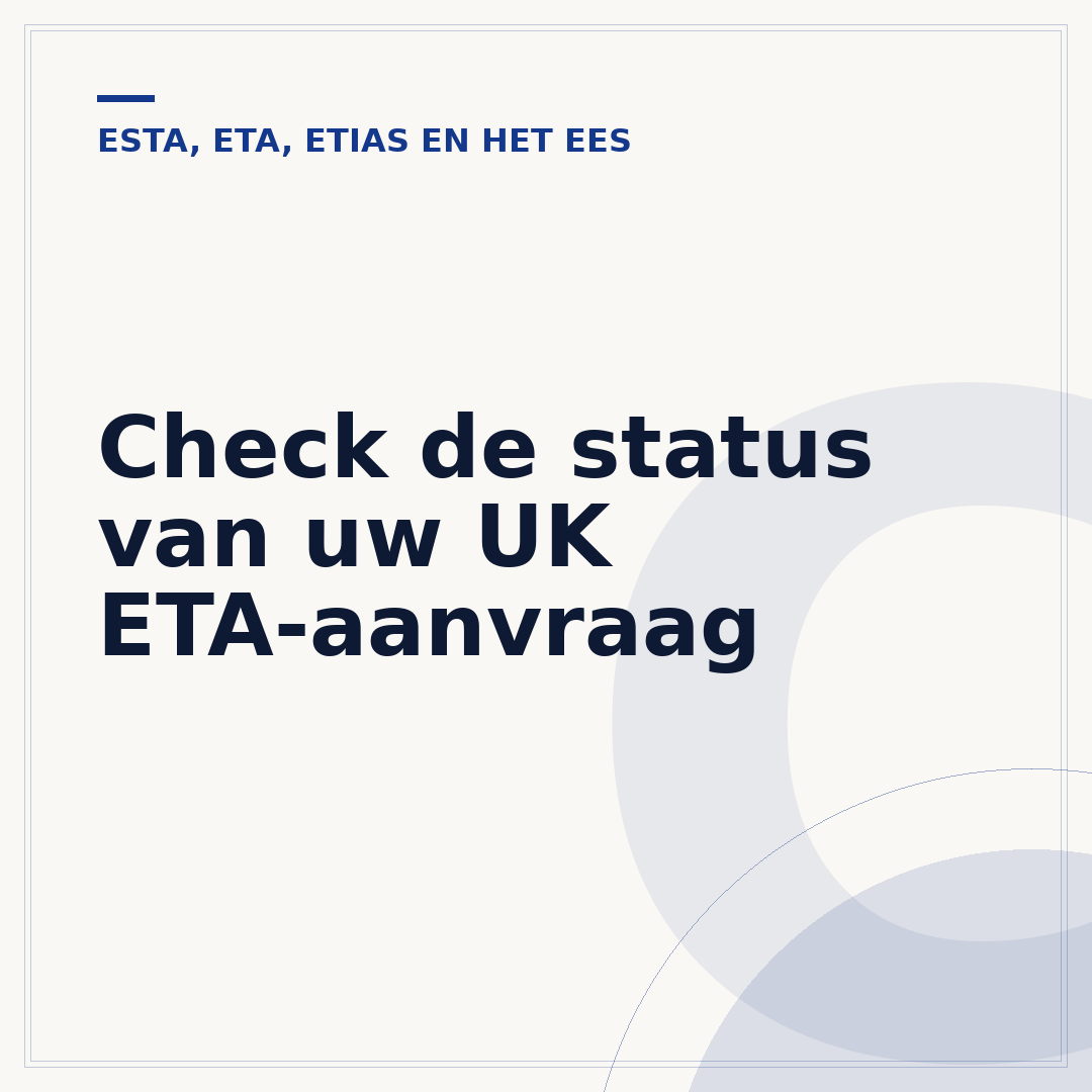 Check de status van uw UK ETA-aanvraag