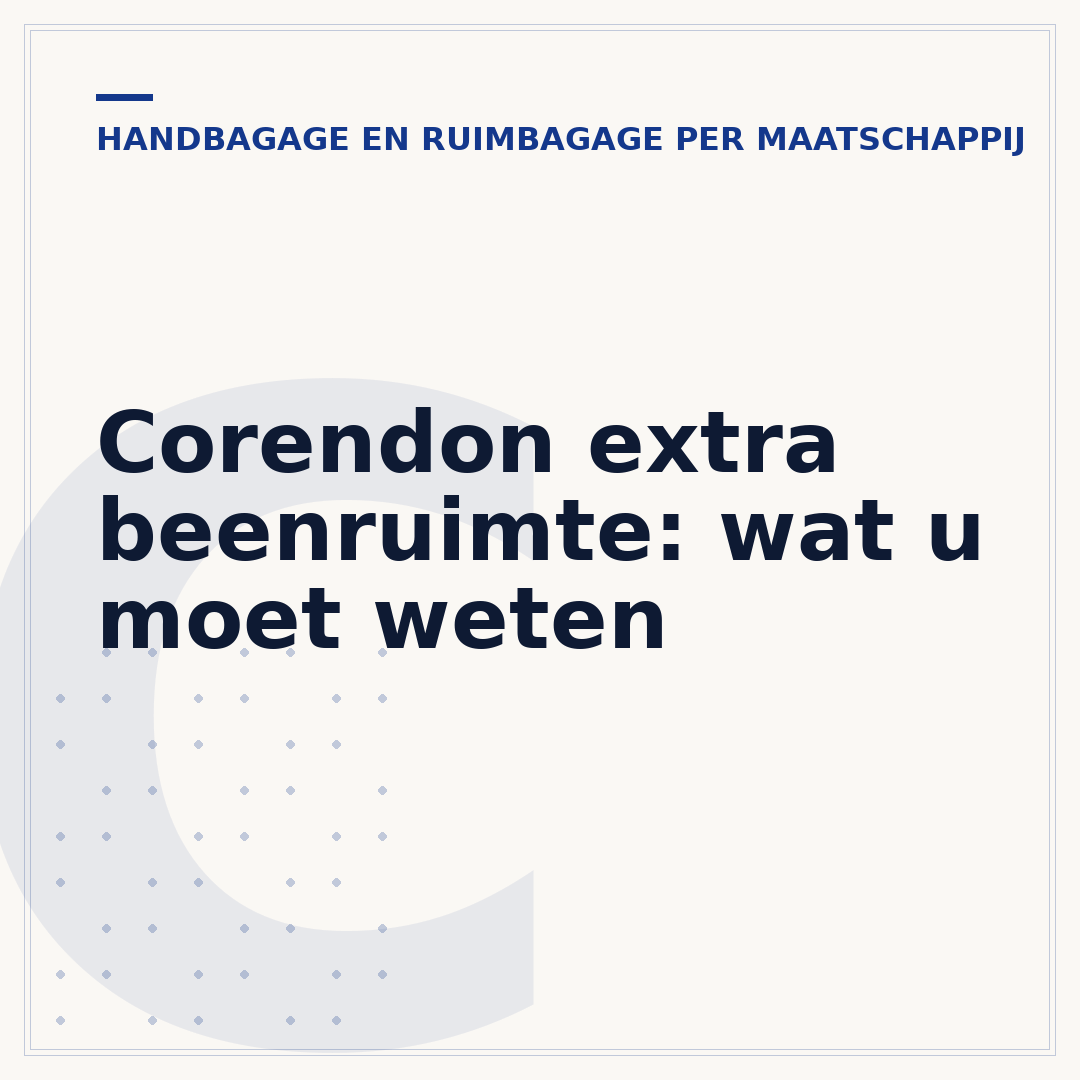 Corendon extra beenruimte: wat u moet weten