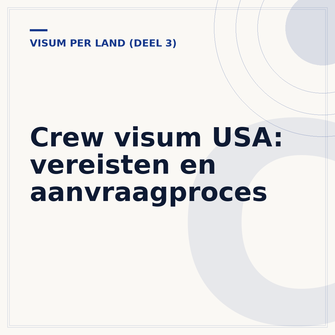 Crew visum USA: vereisten en aanvraagproces