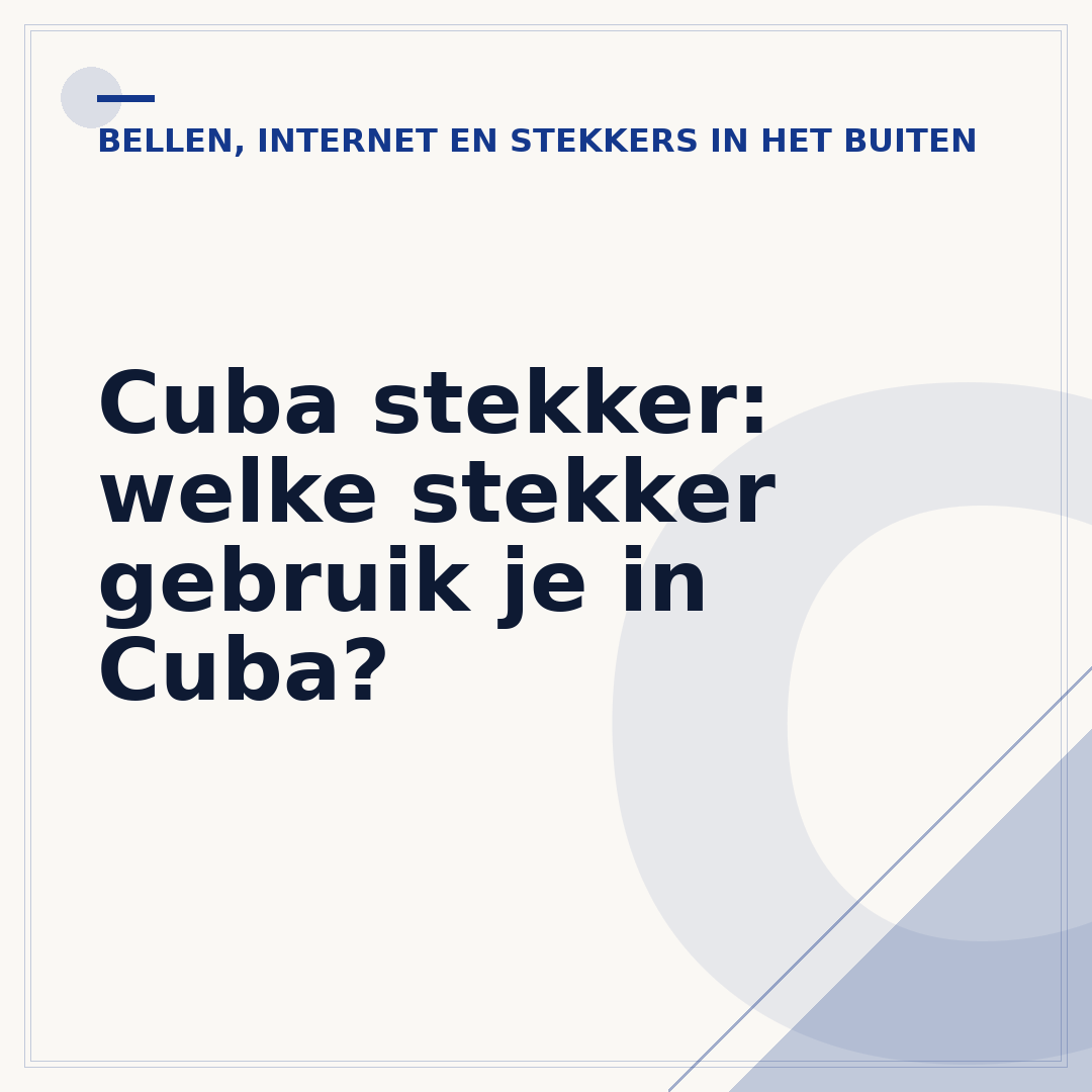 Cuba stekker: welke stekker gebruik je in Cuba?