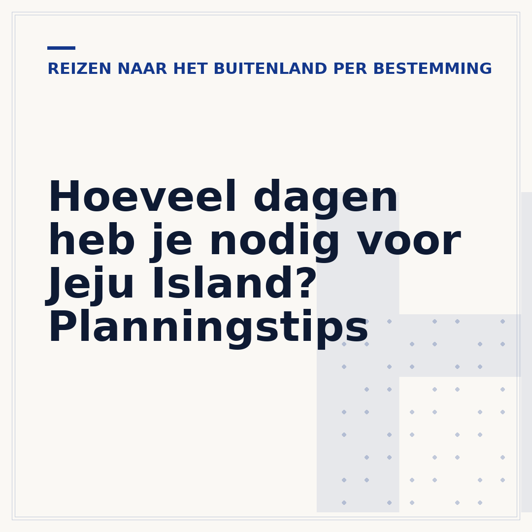 Hoeveel dagen heb je nodig voor Jeju Island? Planningstips