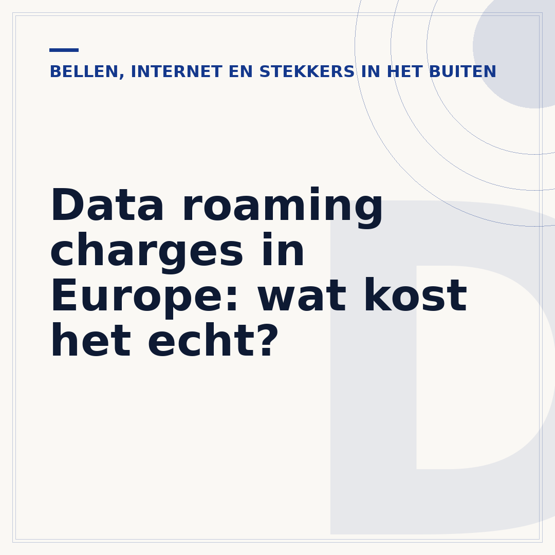 Data roaming charges in Europe: wat kost het echt?