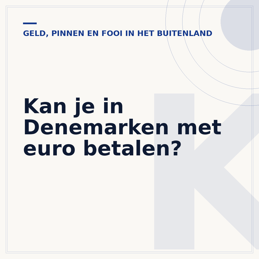Kan je in Denemarken met euro betalen?