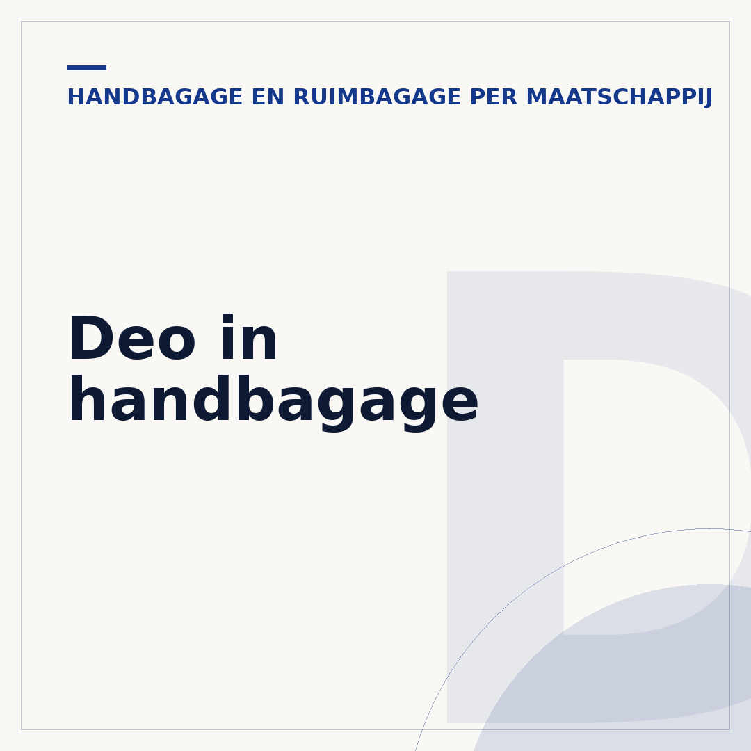 Deo in handbagage