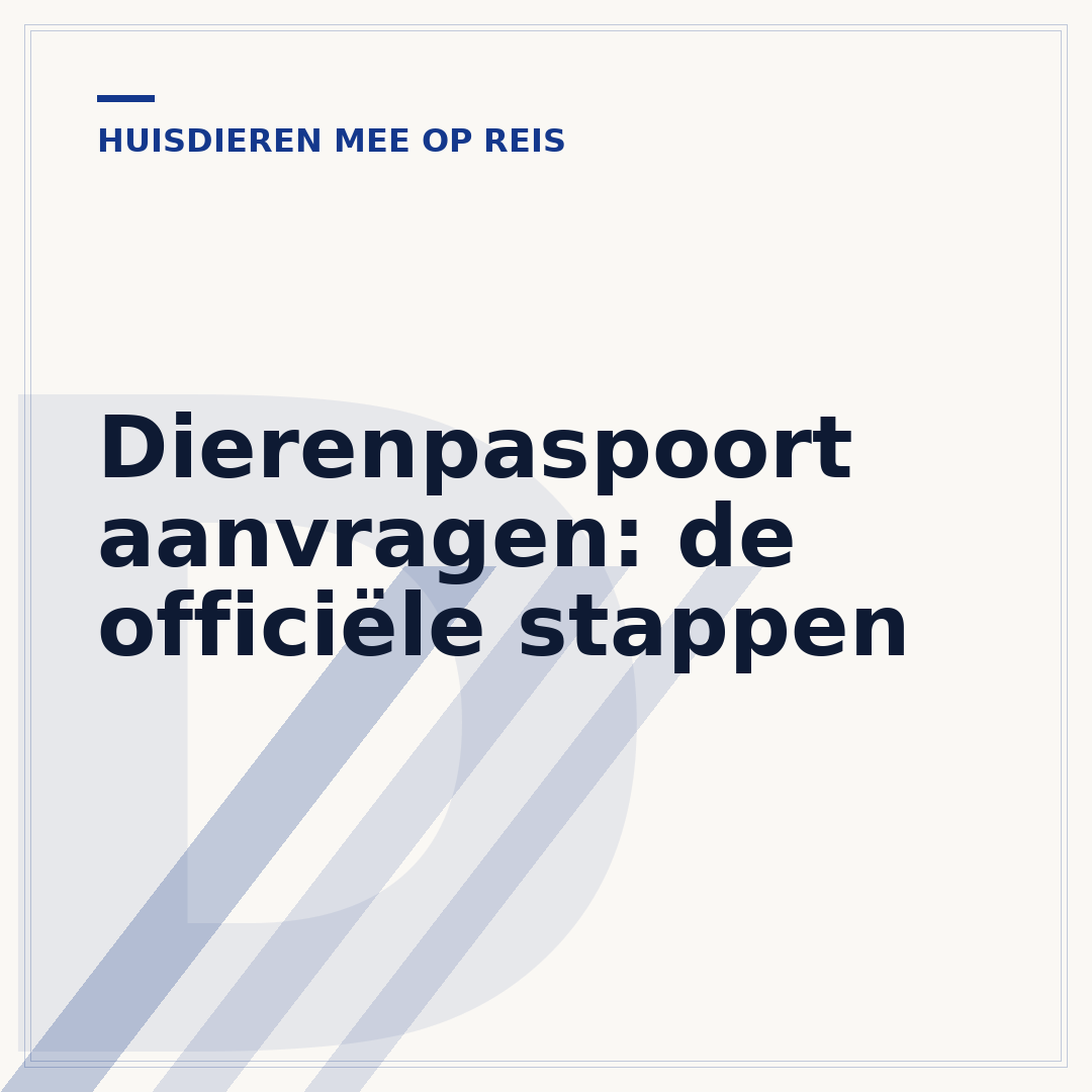 Dierenpaspoort aanvragen: de officiële stappen
