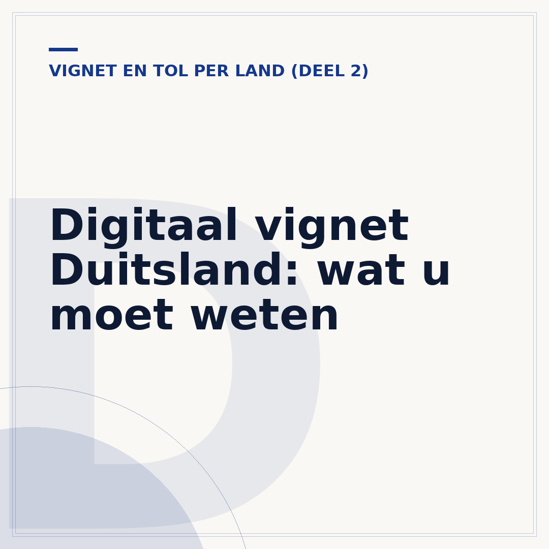 Digitaal vignet Duitsland: wat u moet weten