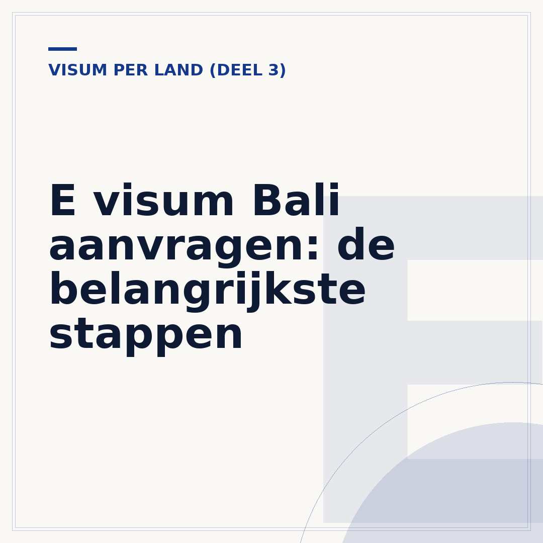 E visum Bali aanvragen: de belangrijkste stappen