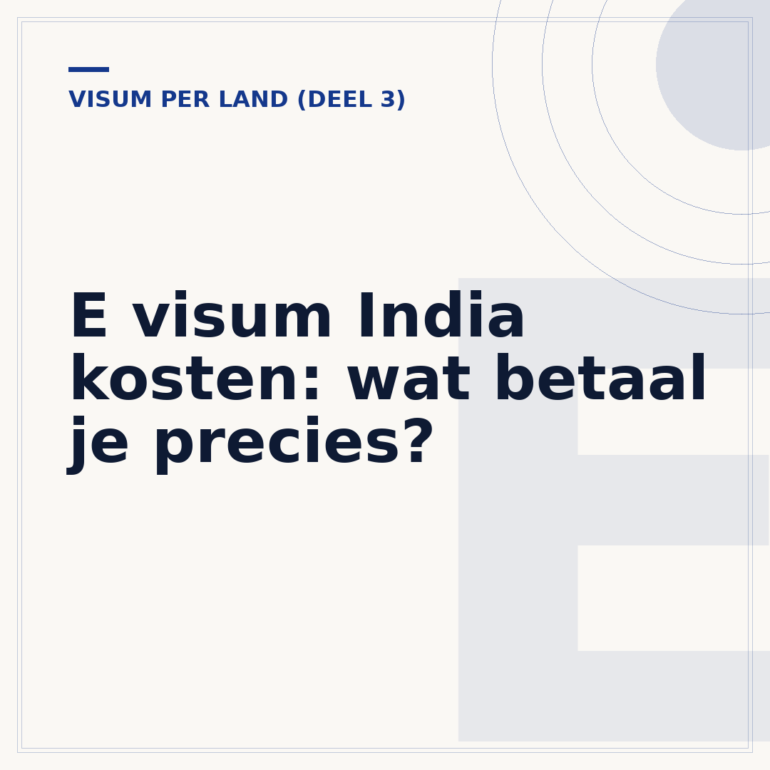 E visum India kosten: wat betaal je precies?
