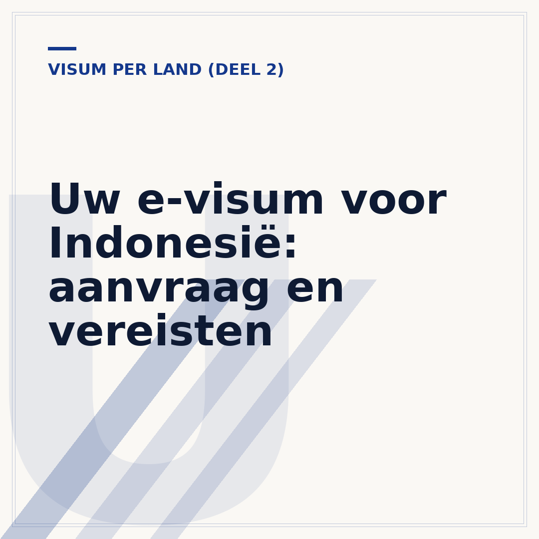 Uw e-visum voor Indonesië: aanvraag en vereisten