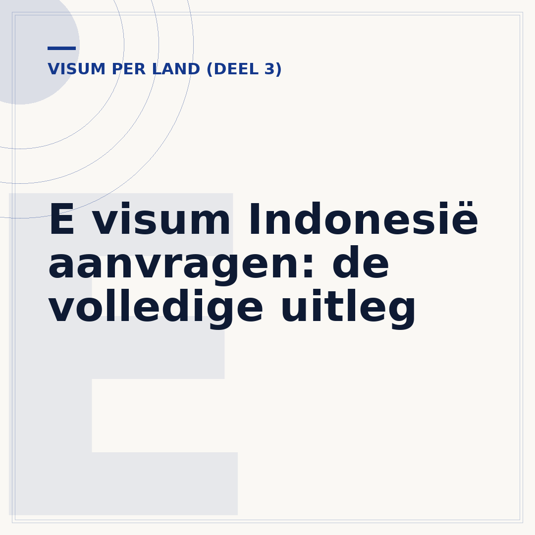 E visum Indonesië aanvragen: de volledige uitleg