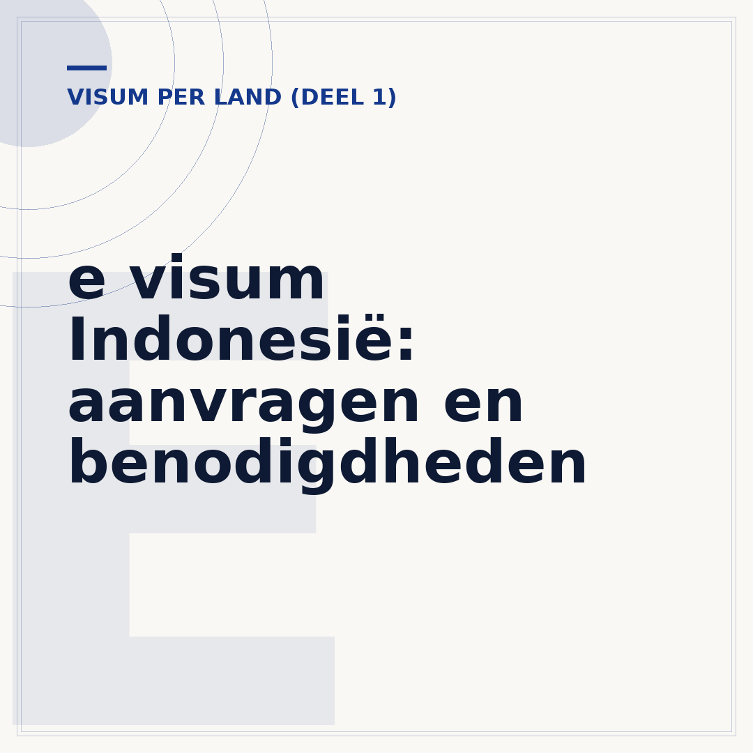 e visum Indonesië: aanvragen en benodigdheden