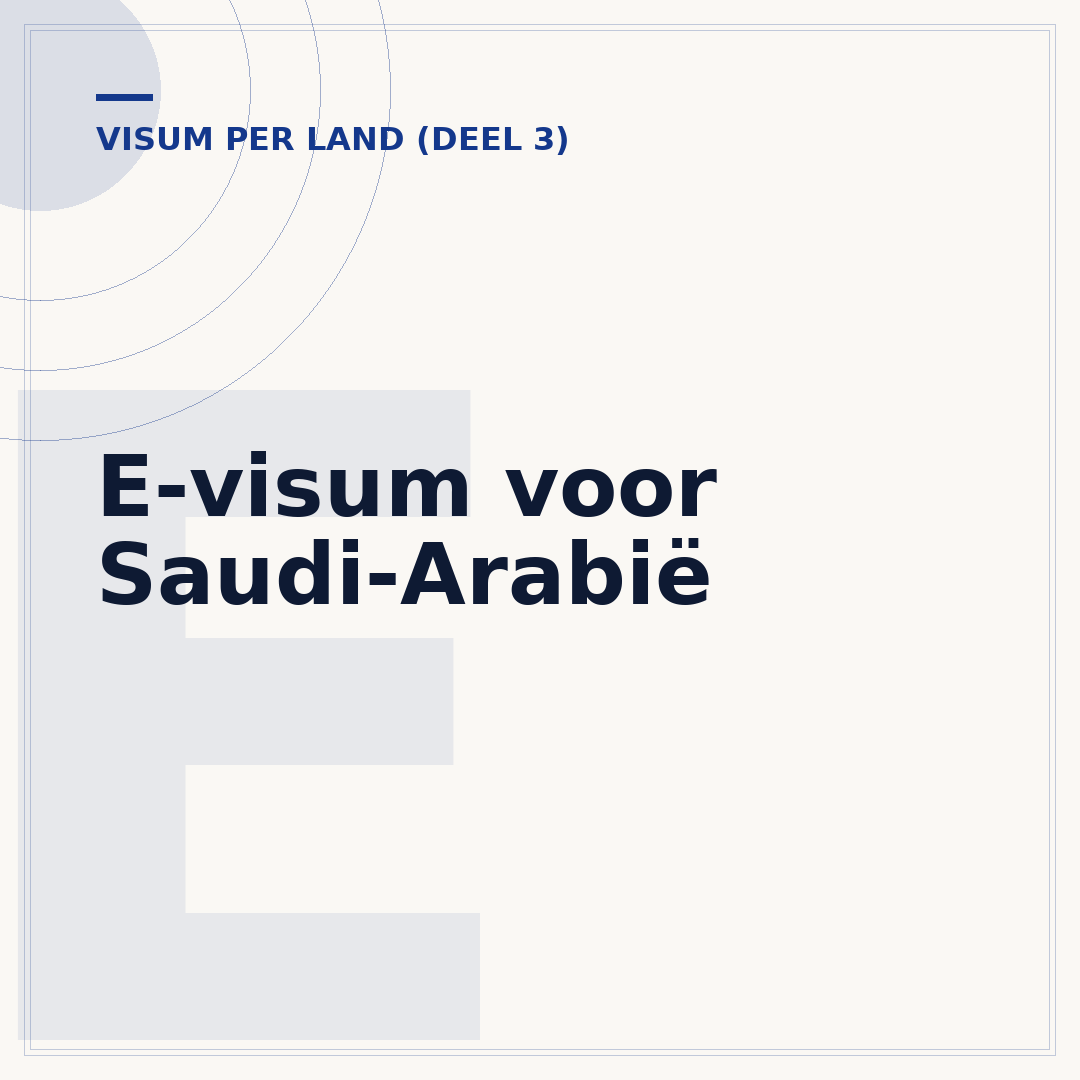E-visum voor Saudi-Arabië