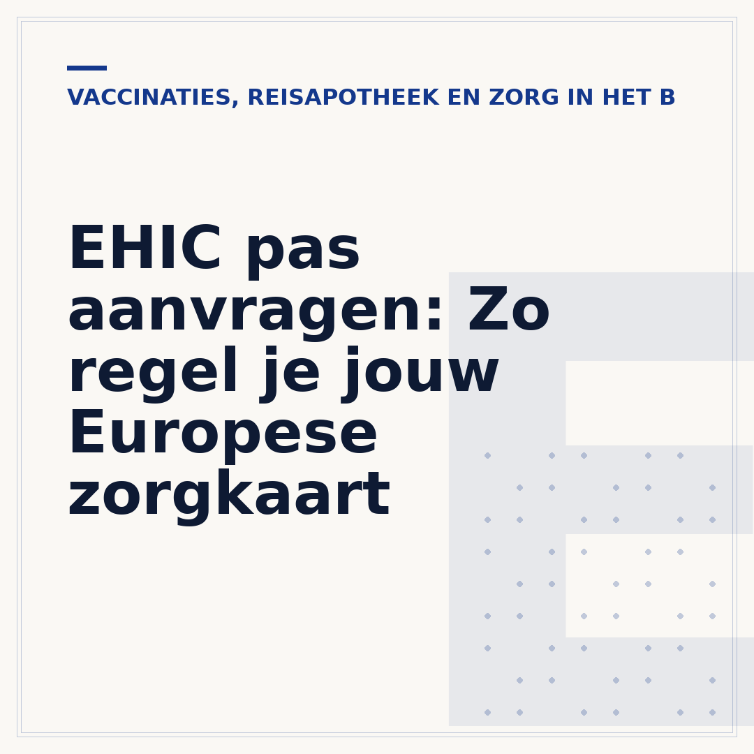EHIC pas aanvragen: Zo regel je jouw Europese zorgkaart