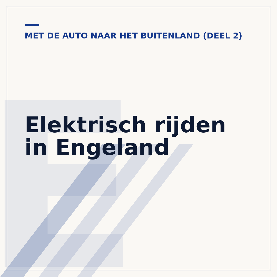 Elektrisch rijden in Engeland