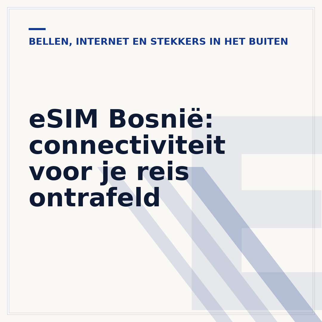 eSIM Bosnië: connectiviteit voor je reis ontrafeld