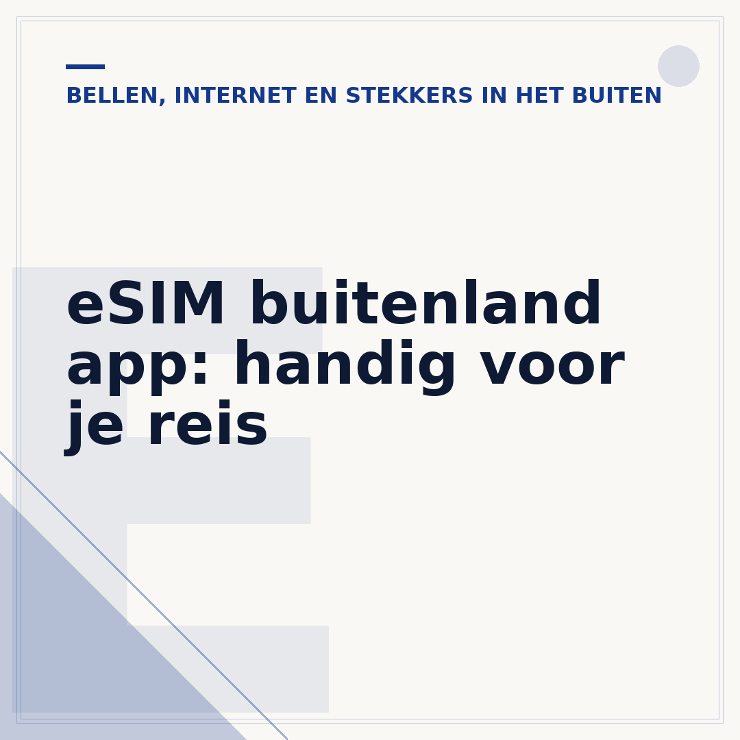 eSIM buitenland app: handig voor je reis