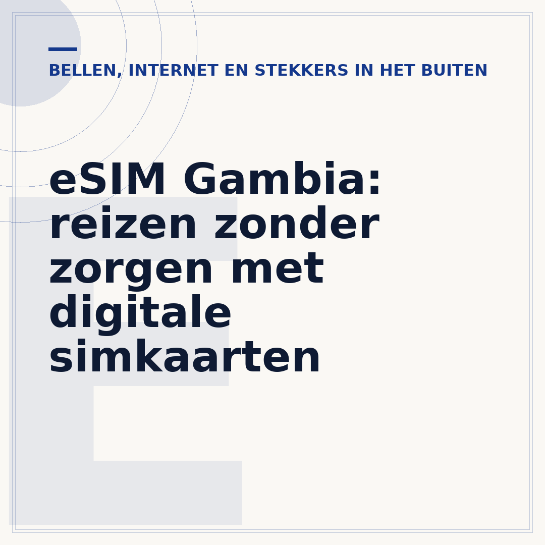 eSIM Gambia: reizen zonder zorgen met digitale simkaarten
