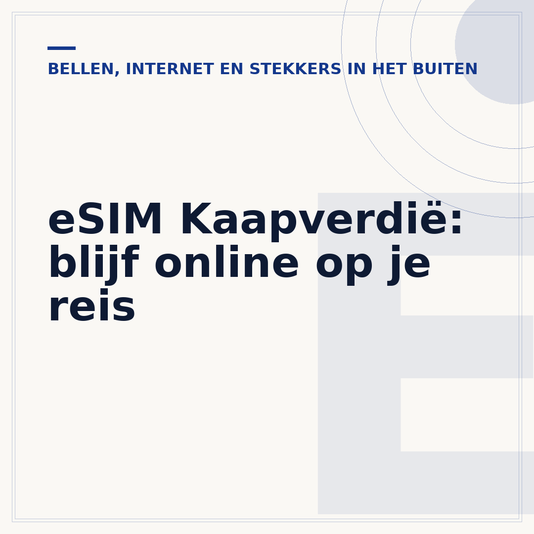 eSIM Kaapverdië: blijf online op je reis