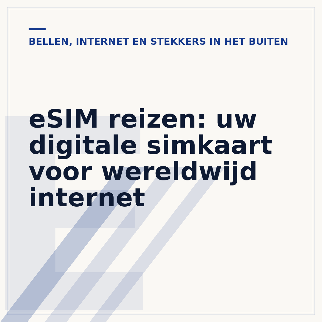 eSIM reizen: uw digitale simkaart voor wereldwijd internet