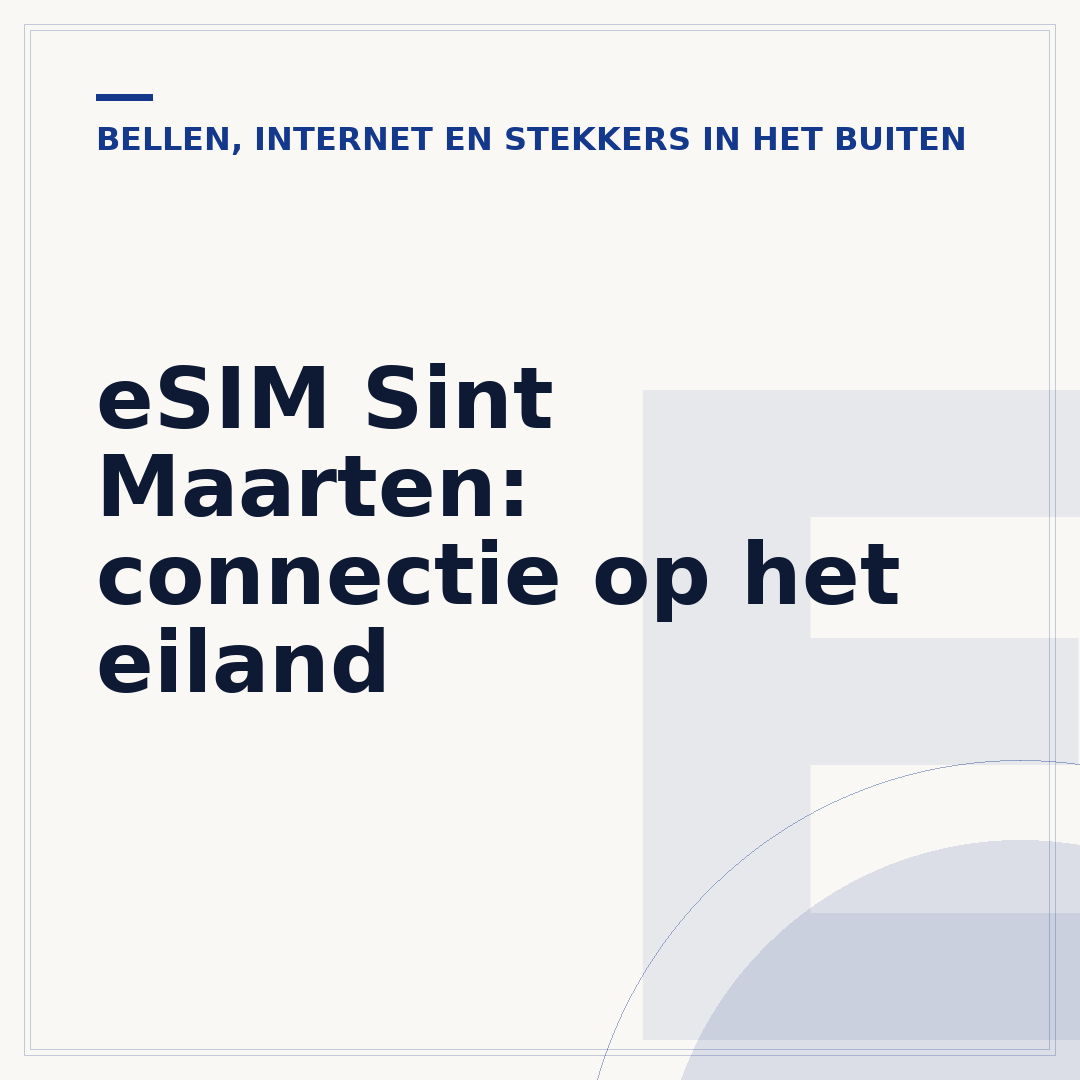 eSIM Sint Maarten: connectie op het eiland