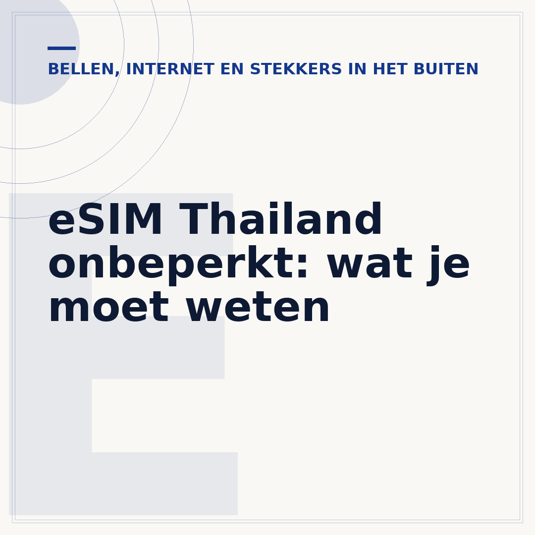 eSIM Thailand onbeperkt: wat je moet weten