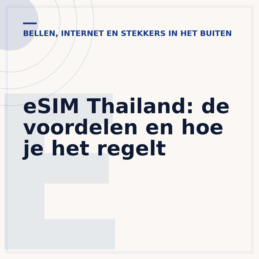 eSIM Thailand: de voordelen en hoe je het regelt