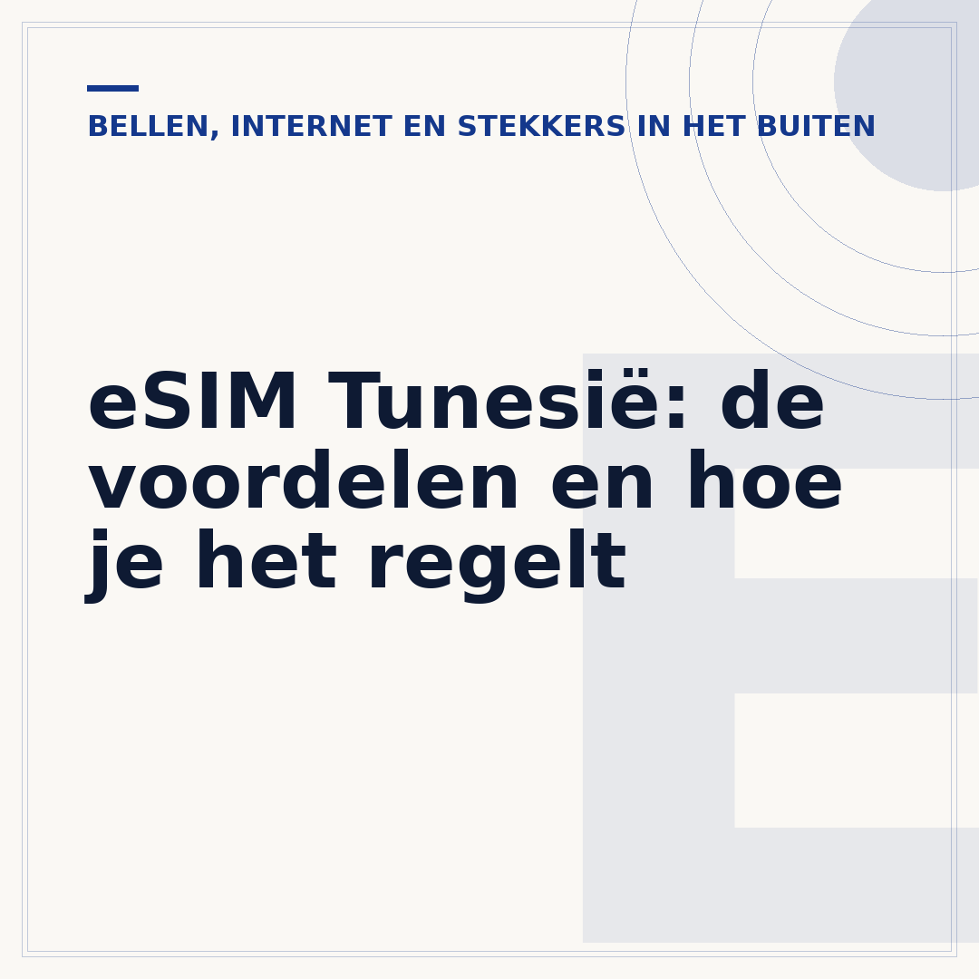 eSIM Tunesië: de voordelen en hoe je het regelt
