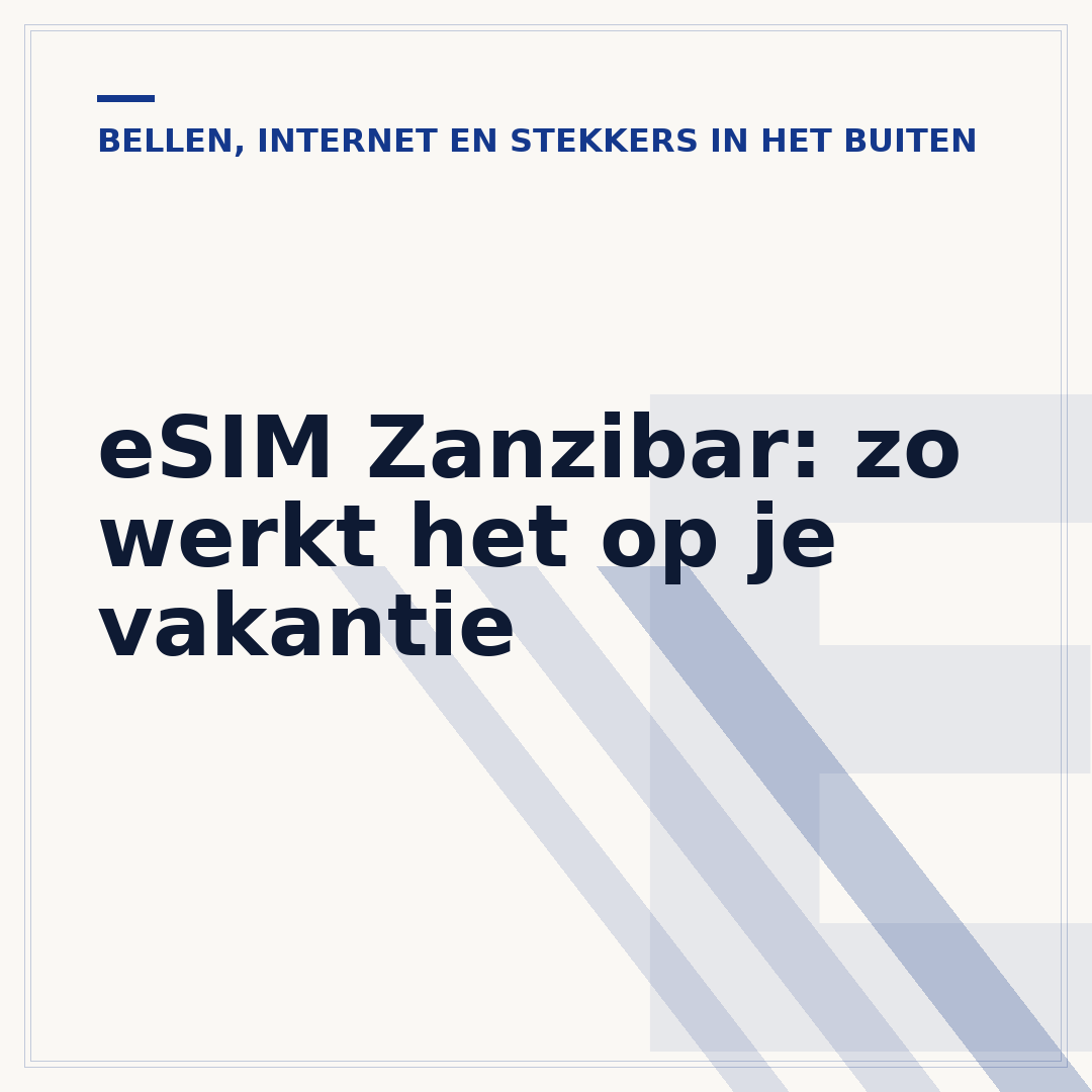 eSIM Zanzibar: zo werkt het op je vakantie