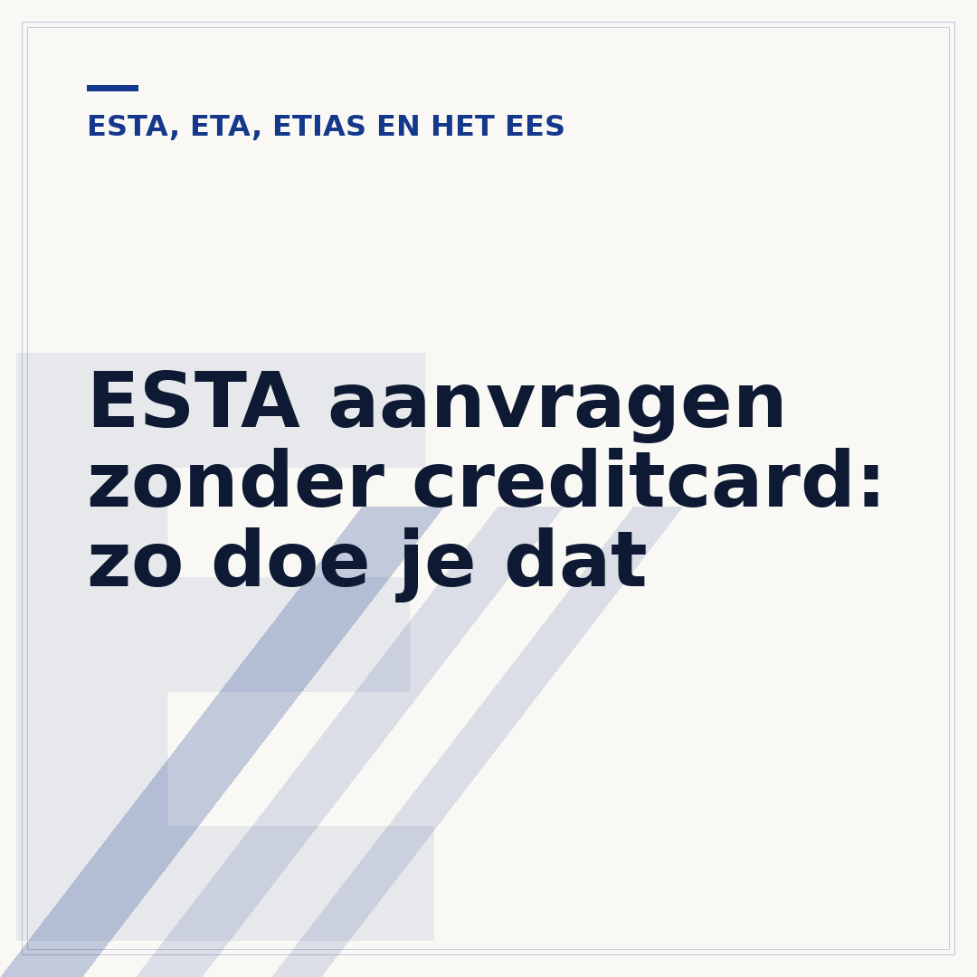 ESTA aanvragen zonder creditcard: zo doe je dat