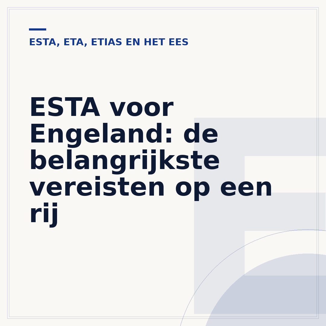 ESTA voor Engeland: de belangrijkste vereisten op een rij