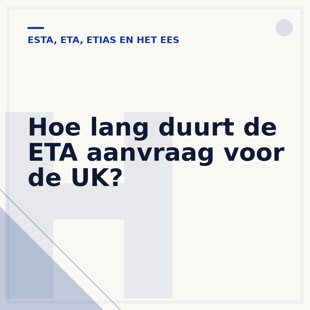 Hoe lang duurt de ETA aanvraag voor de UK?