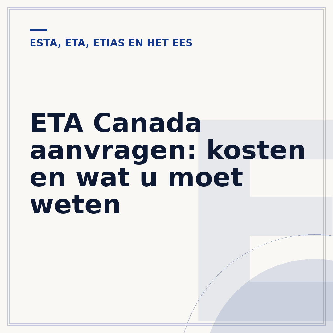 ETA Canada aanvragen: kosten en wat u moet weten