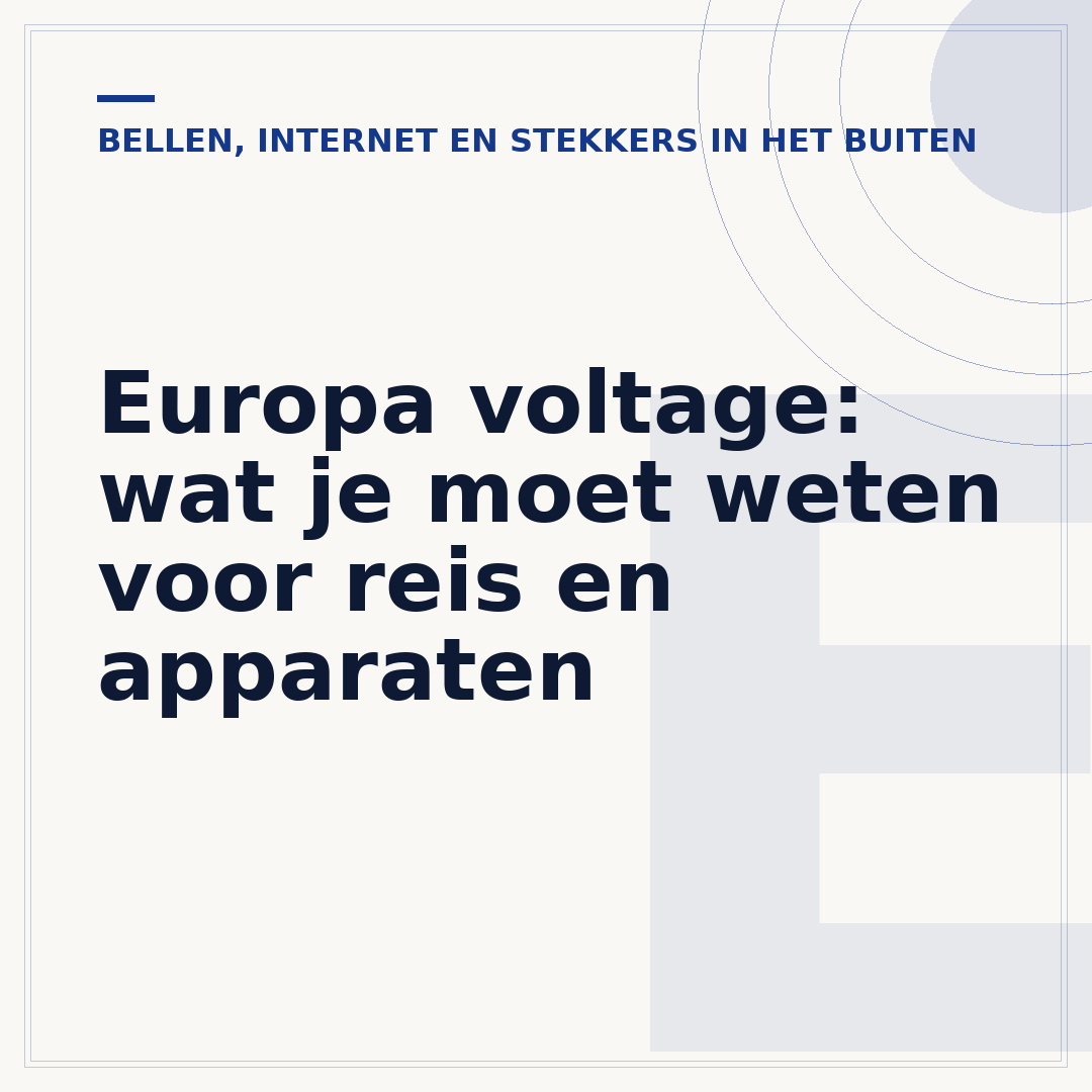 Europa voltage: wat je moet weten voor reis en apparaten