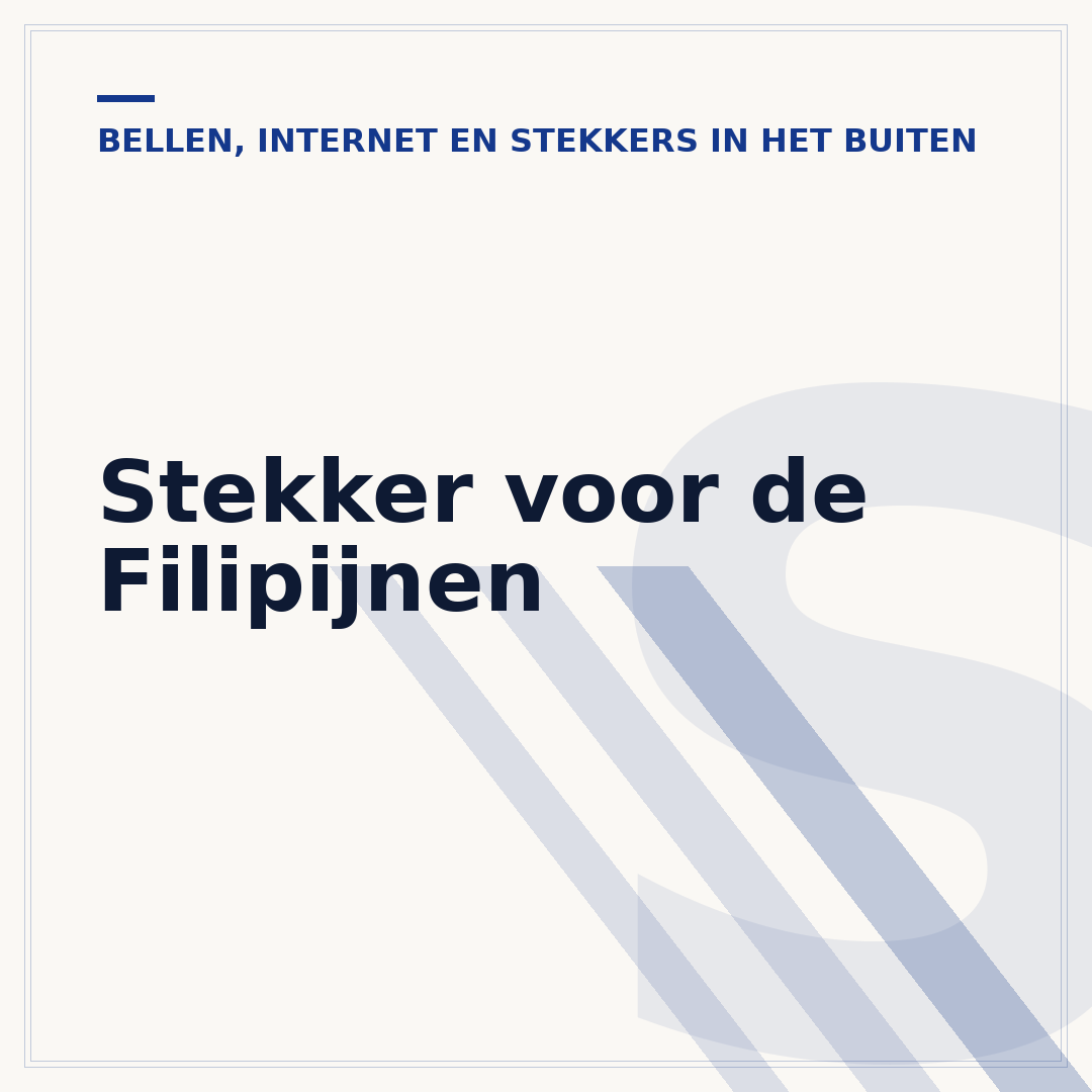 Stekker voor de Filipijnen