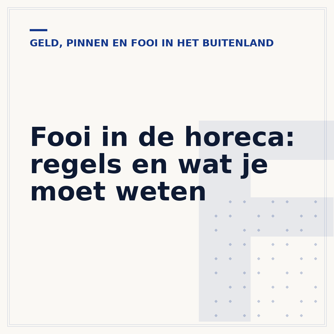 Fooi in de horeca: regels en wat je moet weten