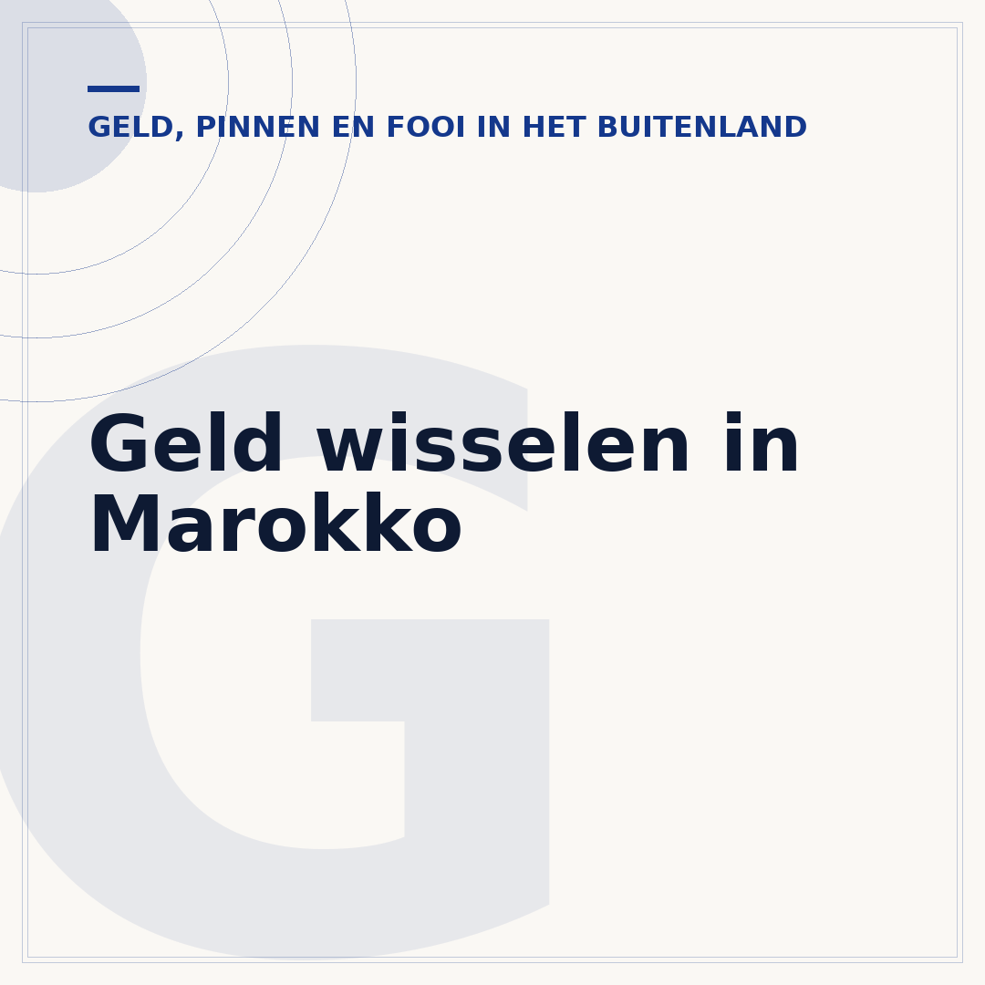 Geld wisselen in Marokko