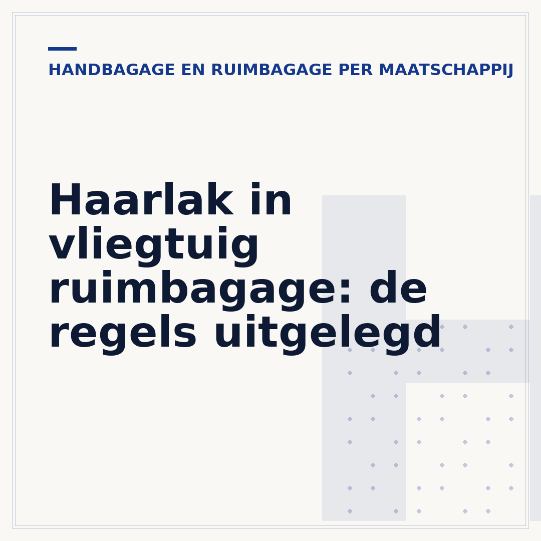 Haarlak in vliegtuig ruimbagage: de regels uitgelegd