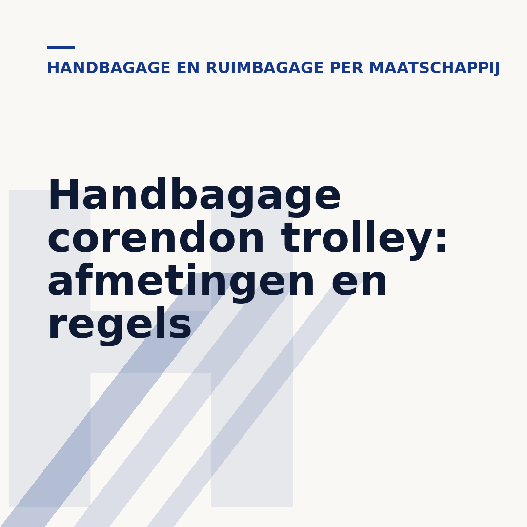 Handbagage corendon trolley: afmetingen en regels