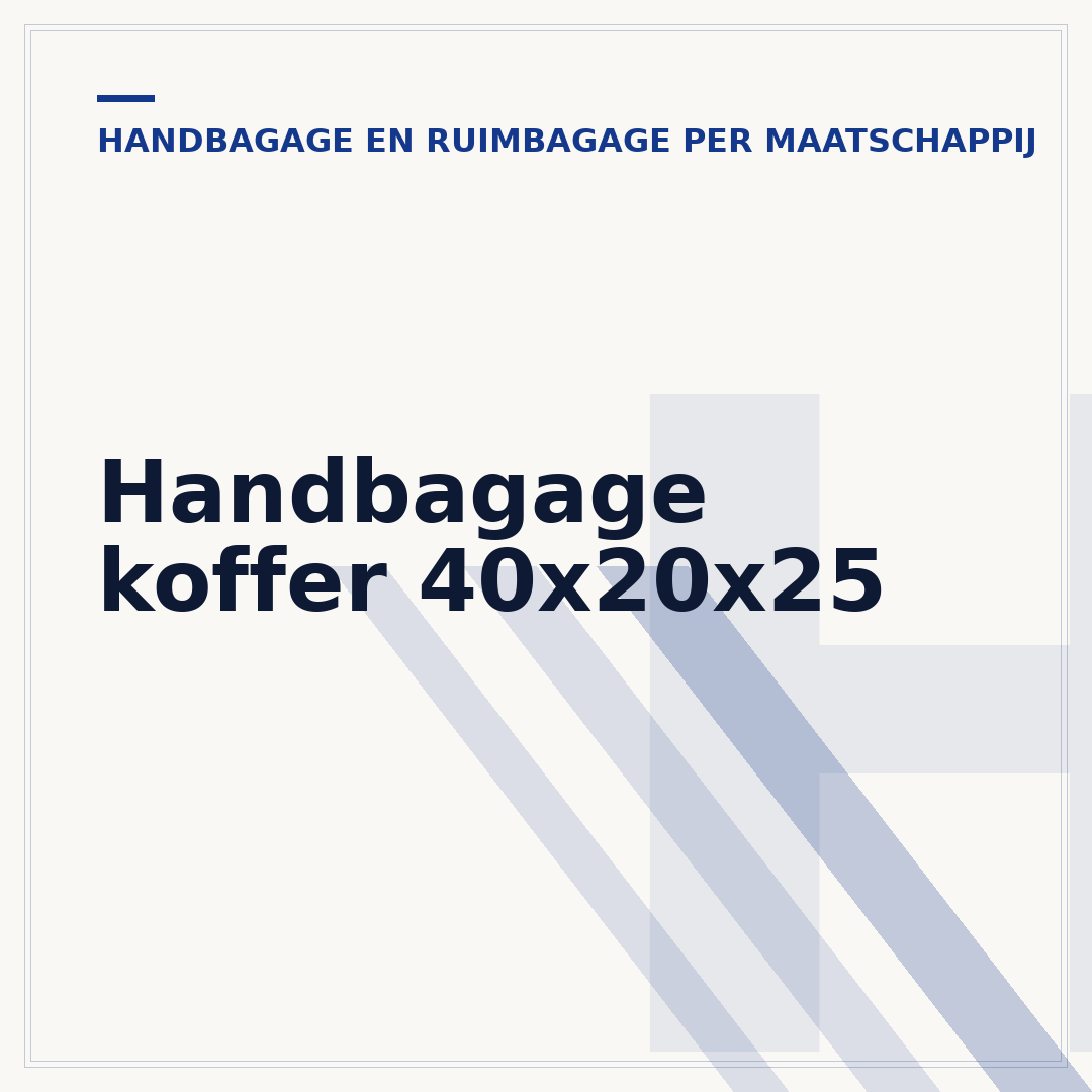 Handbagage koffer 40x20x25