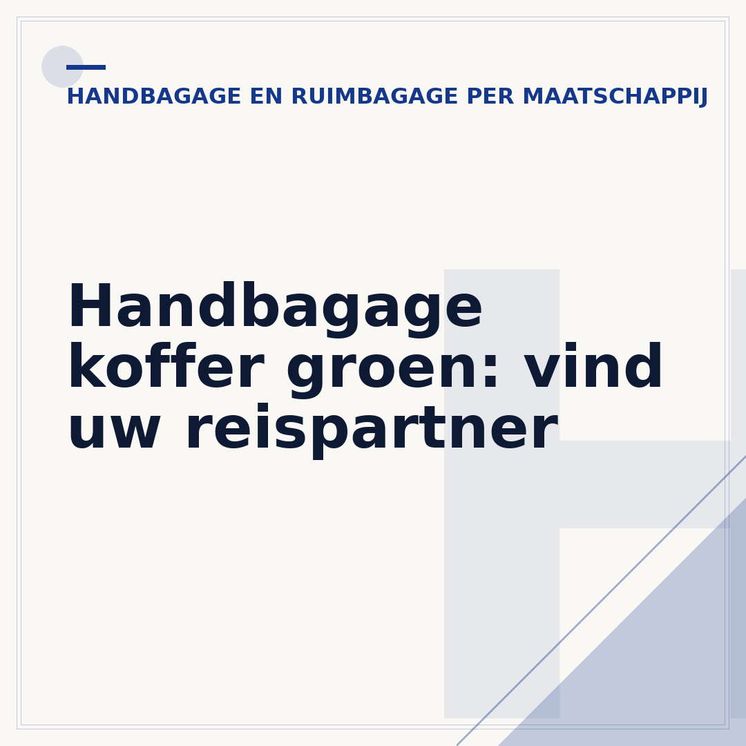 Handbagage koffer groen: vind uw reispartner