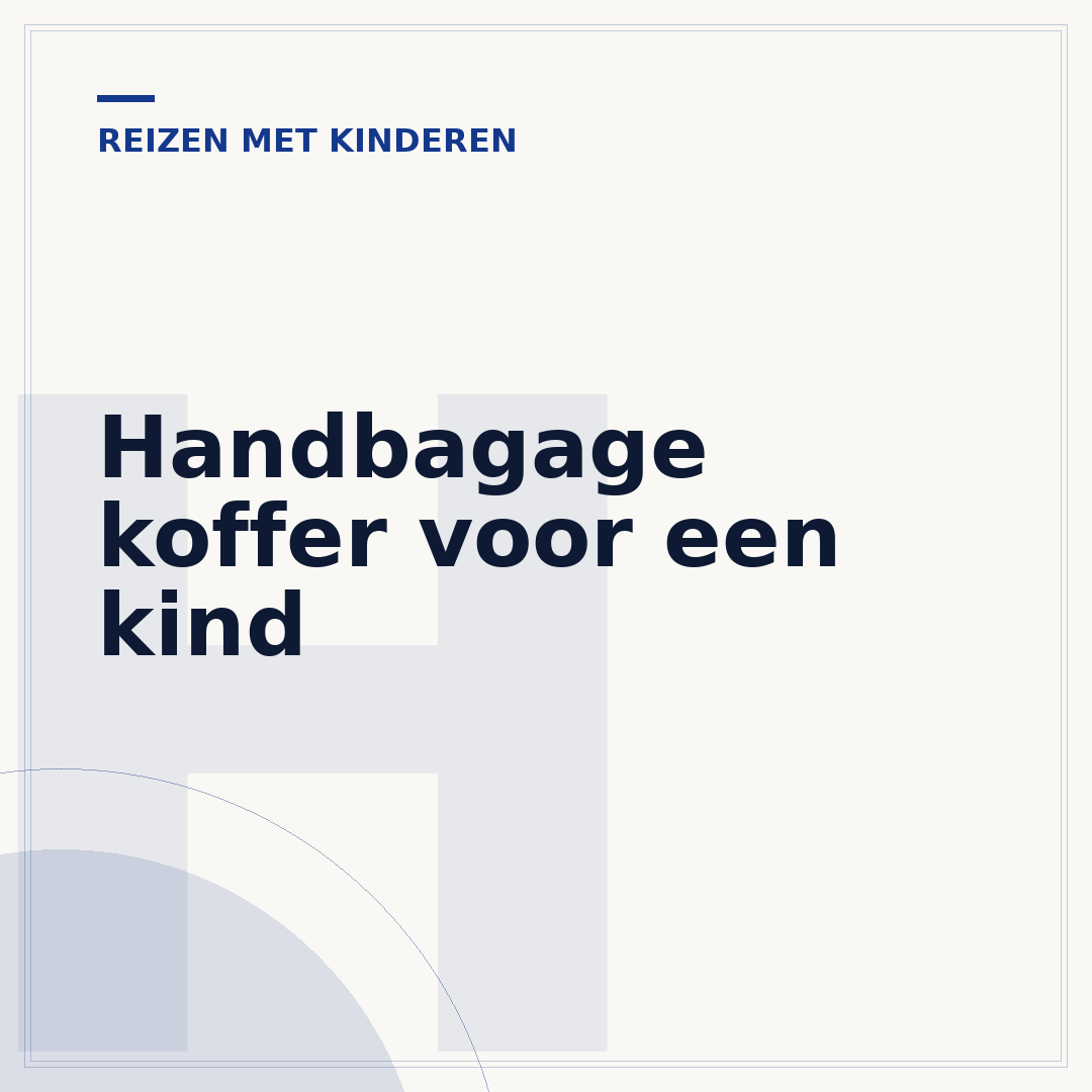 Handbagage koffer voor een kind