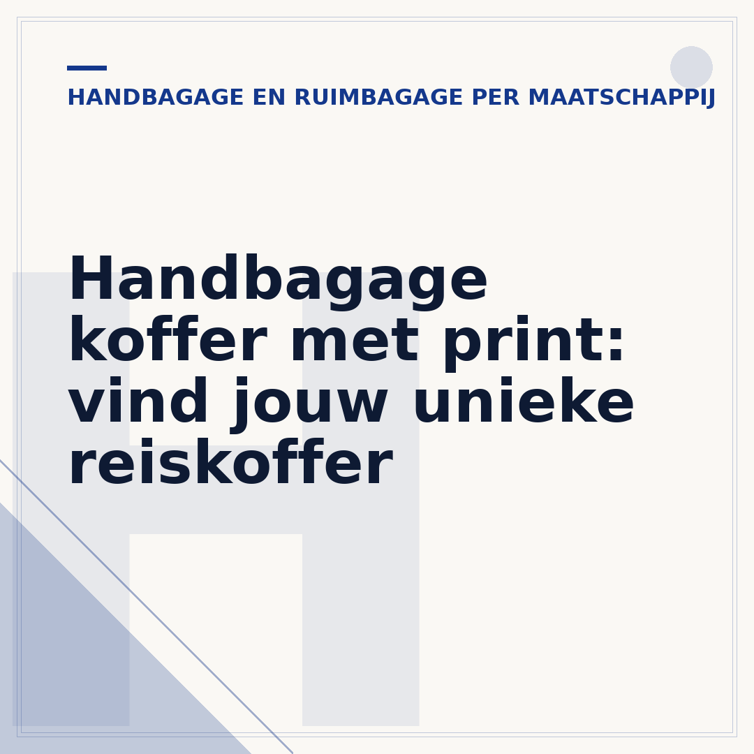 Handbagage koffer met print: vind jouw unieke reiskoffer