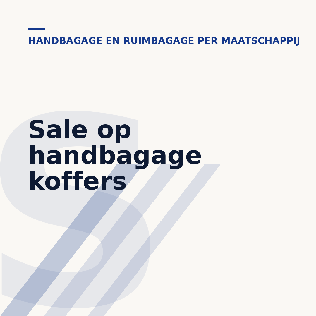 Sale op handbagage koffers