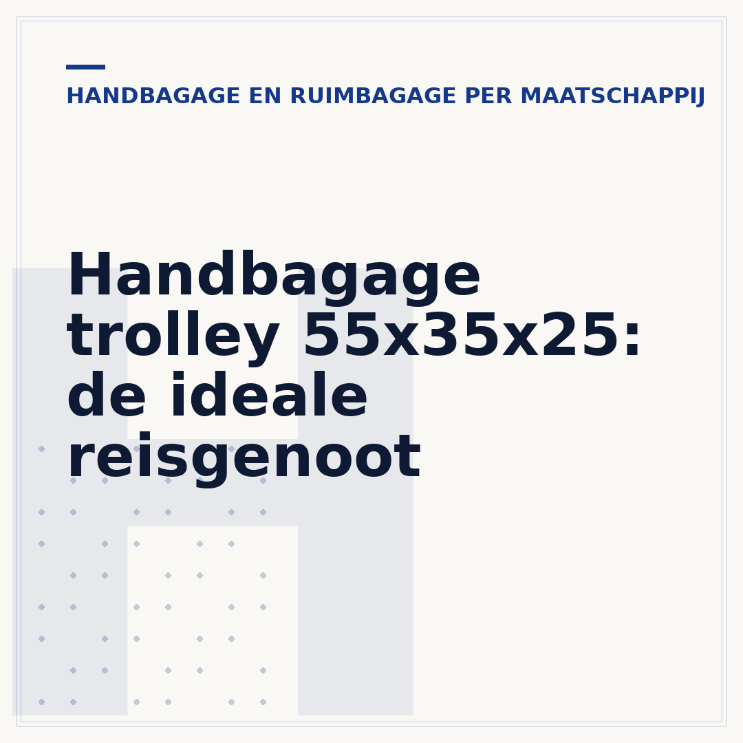 Handbagage trolley 55x35x25: de ideale reisgenoot