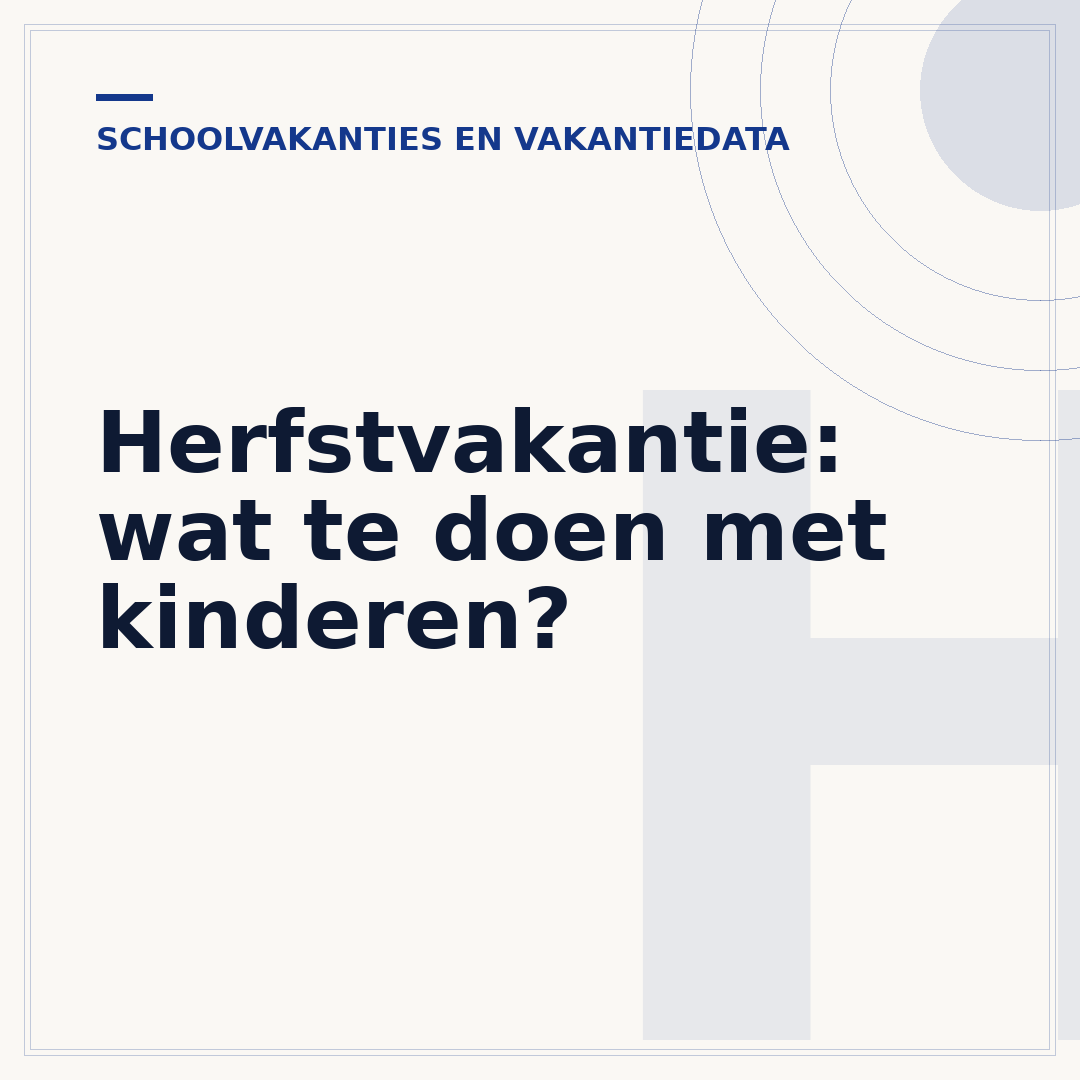 Herfstvakantie: wat te doen met kinderen?