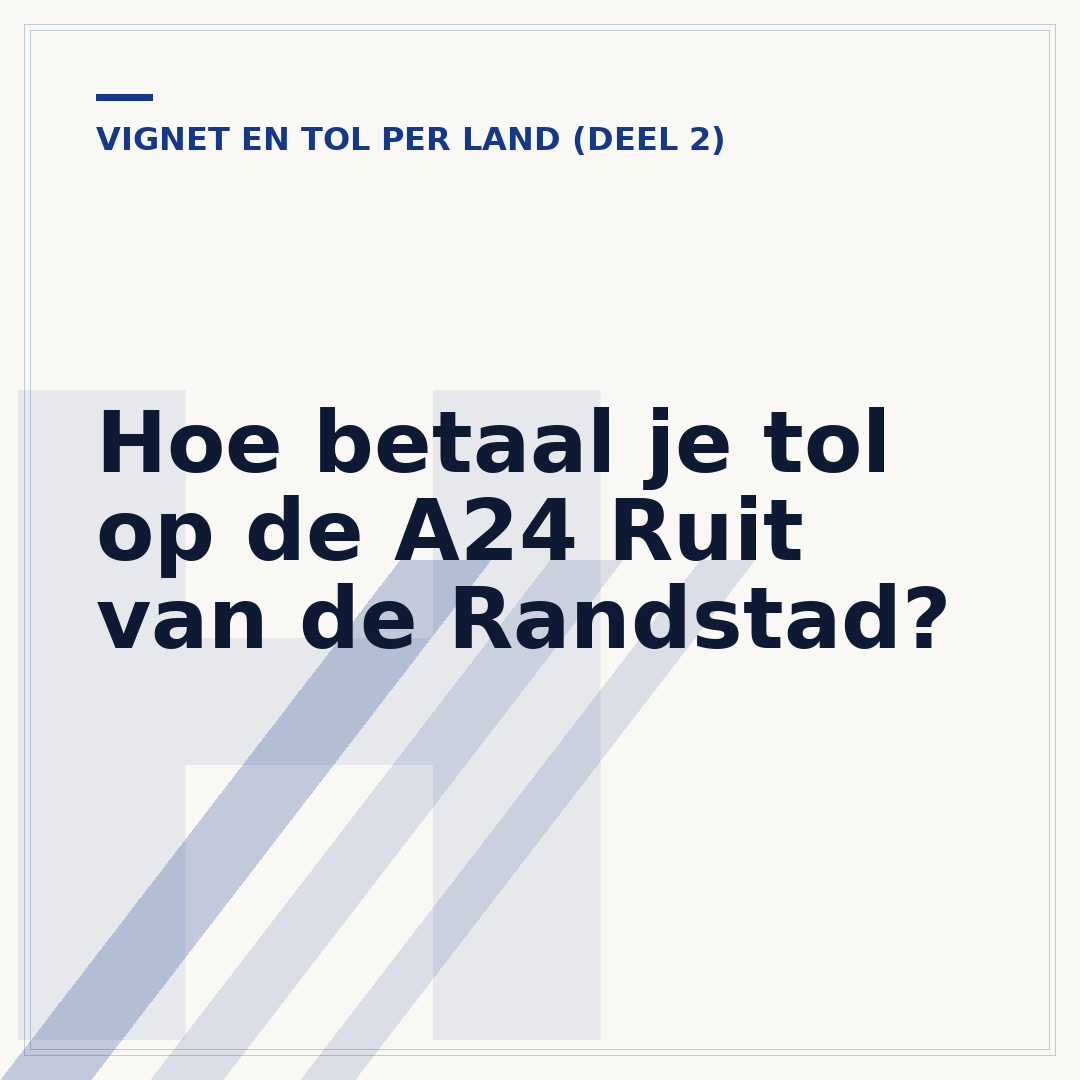 Hoe betaal je tol op de A24 Ruit van de Randstad?