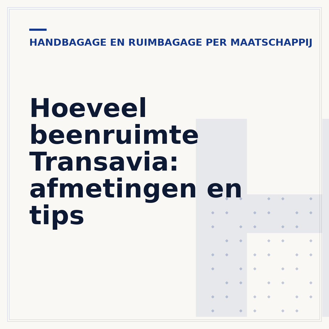 Hoeveel beenruimte Transavia: afmetingen en tips