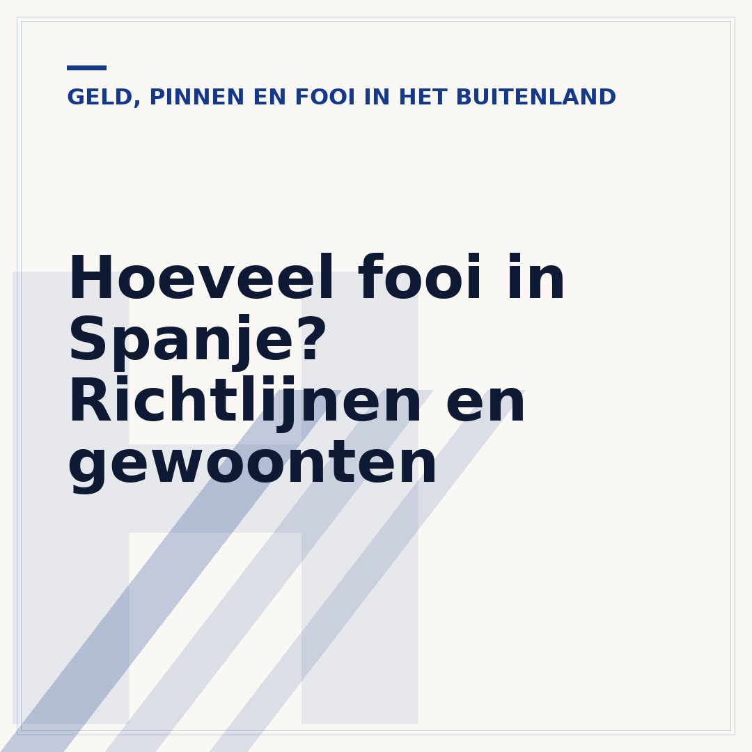 Hoeveel fooi in Spanje? Richtlijnen en gewoonten